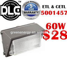 DLC UL ETL china shenzhen fábrica precio más bajo led luz de pared al aire libre 12 w 20 w 45 w 60 w 80 w 100 w 120 w 60 w led paquete de luz de la pared